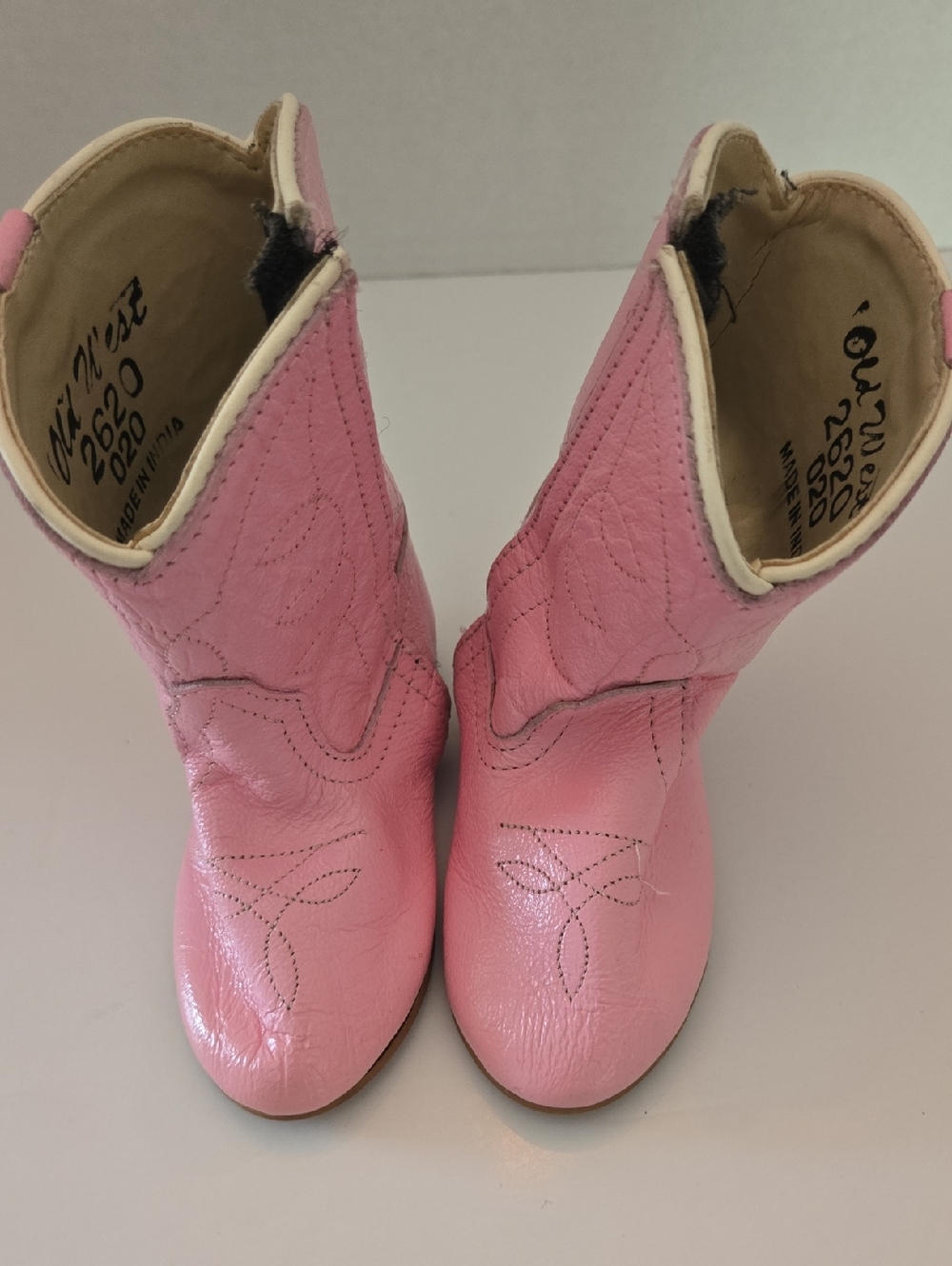 Old West Pink Baby Girls' Western Boots